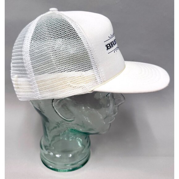 Vintage 80s BREN TEN Pistol Firearm Mesh Foam Trucker Hat Snapback - White Japan - Picture 3 of 9